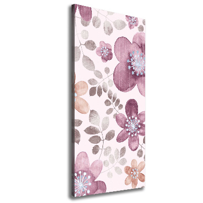 Wall canvas art Floral pattern