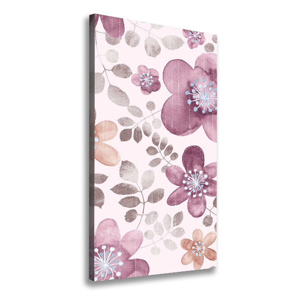 Wall canvas art Floral pattern