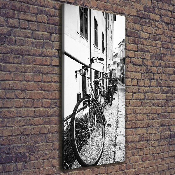 Canvas wall art City bikes