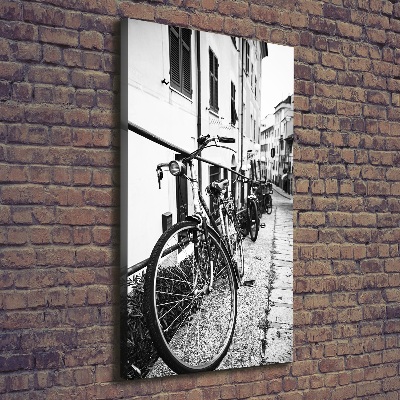 Canvas wall art City bikes