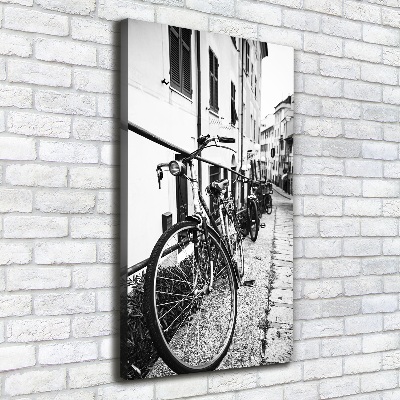 Canvas wall art City bikes