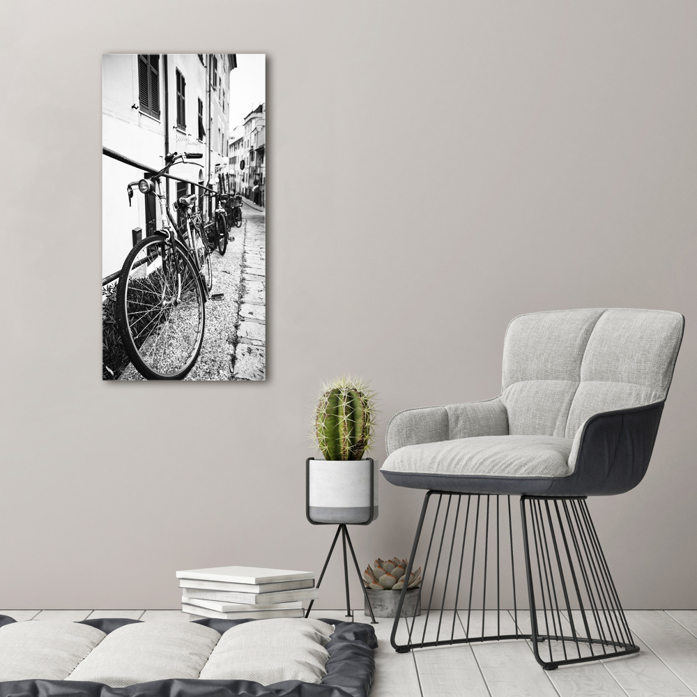 Canvas wall art City bikes