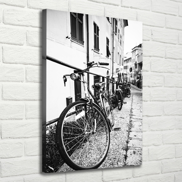 Canvas wall art City bikes