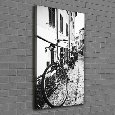 Canvas wall art City bikes