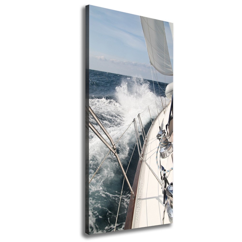 Large canvas wall art Yacht at sea