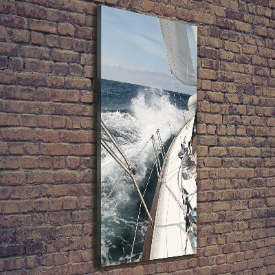 Large canvas wall art Yacht at sea