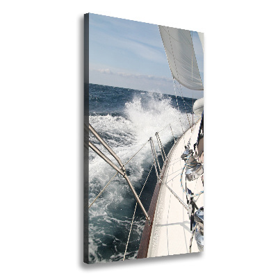 Large canvas wall art Yacht at sea