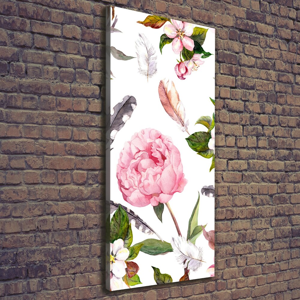 Wall canvas art Floral pattern