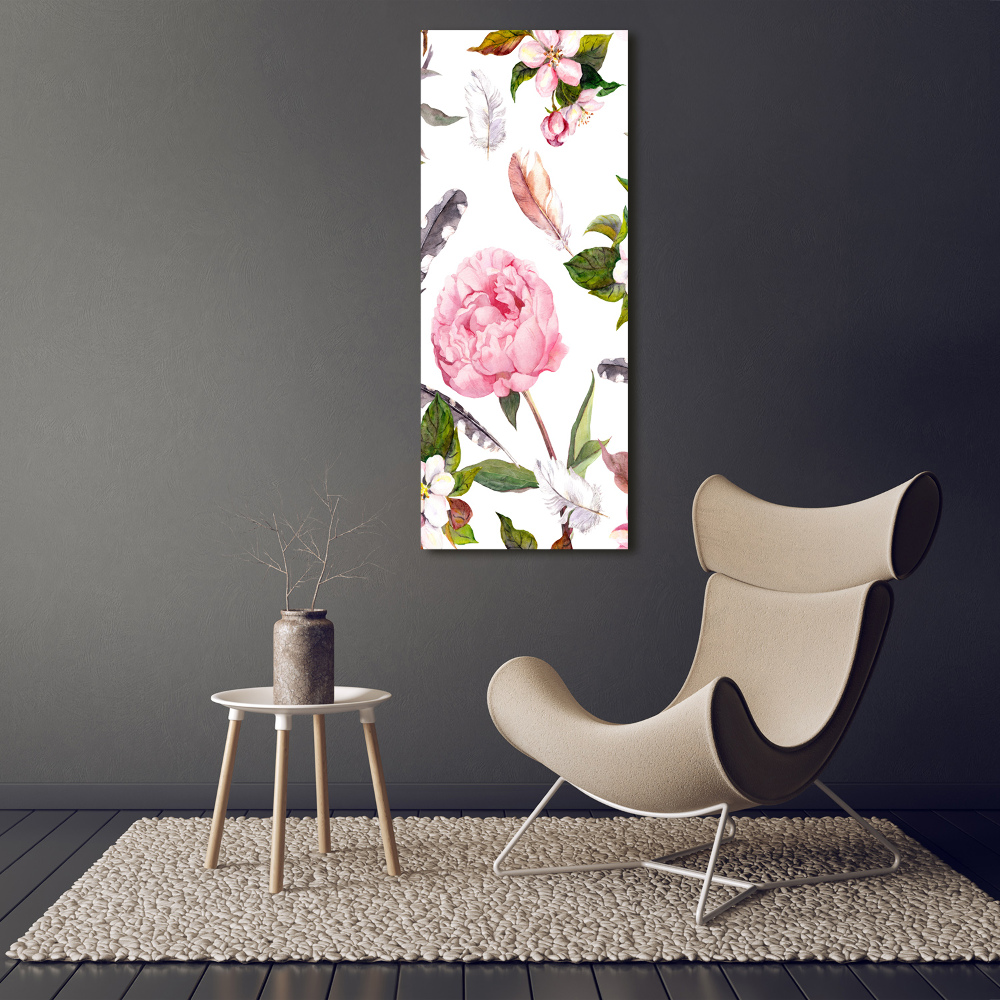 Wall canvas art Floral pattern