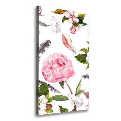 Wall canvas art Floral pattern