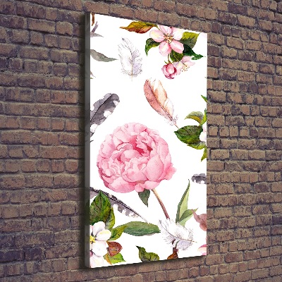 Wall canvas art Floral pattern