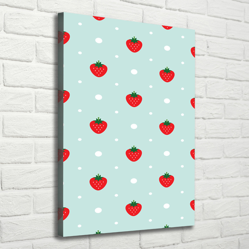 Wall canvas art Strawberries