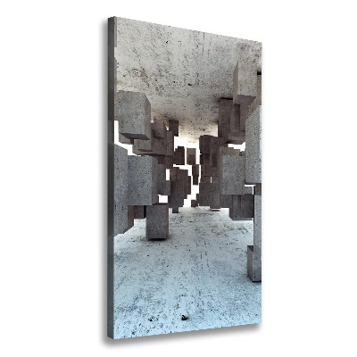 Canvas print Cechesons in concrete