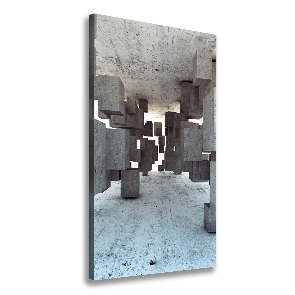 Canvas print Cechesons in concrete