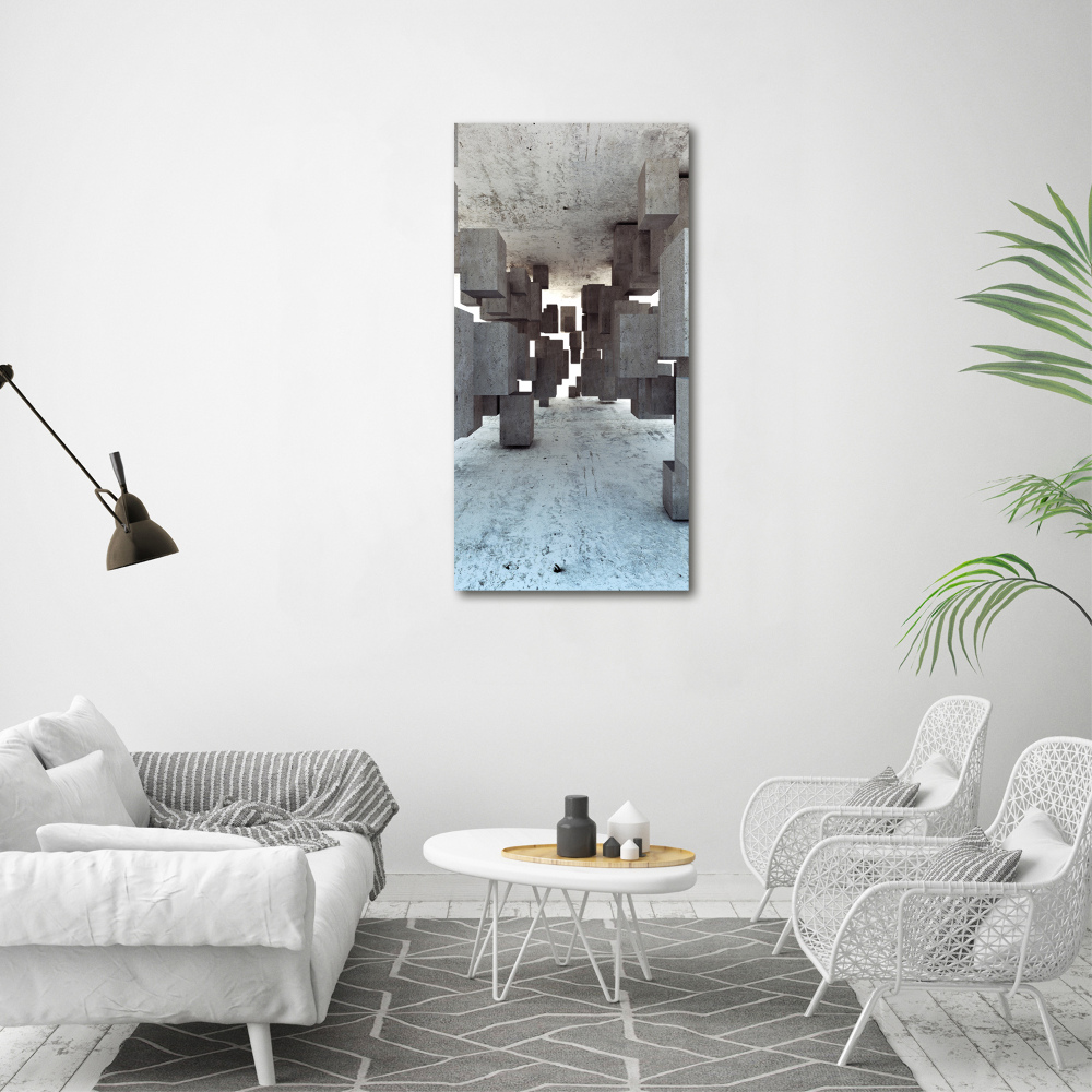 Canvas print Cechesons in concrete