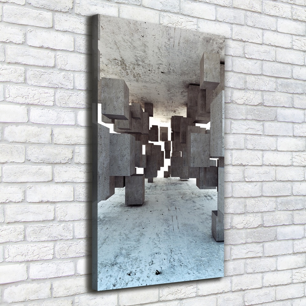 Canvas print Cechesons in concrete