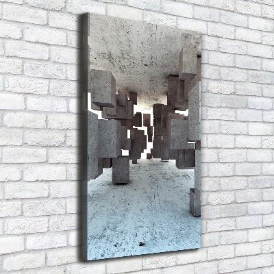 Canvas print Cechesons in concrete