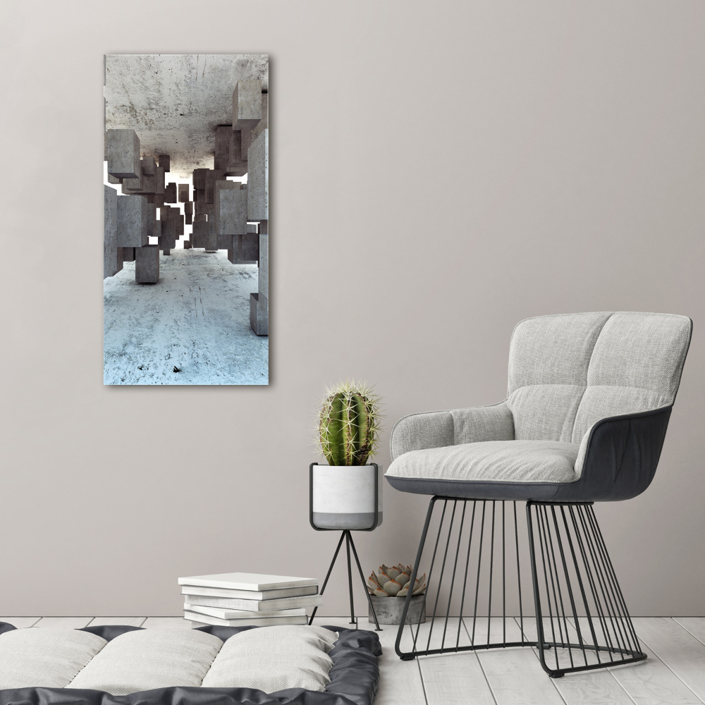 Canvas print Cechesons in concrete