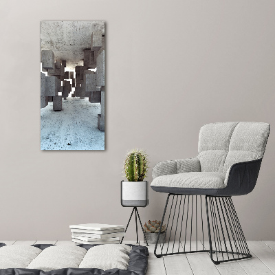 Canvas print Cechesons in concrete