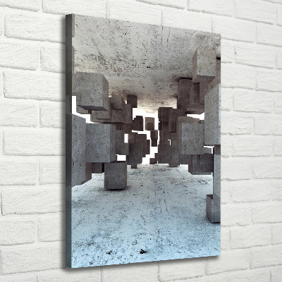 Canvas print Cechesons in concrete