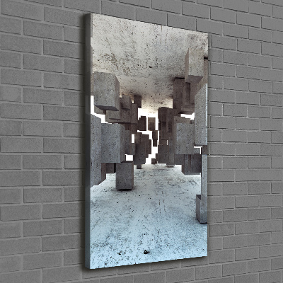 Canvas print Cechesons in concrete