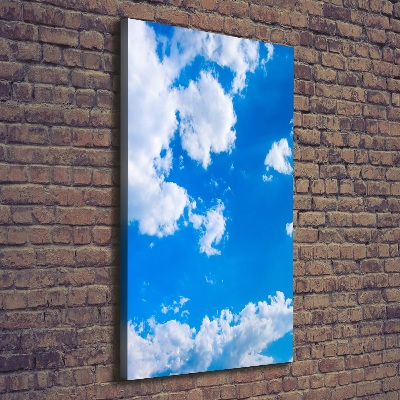 Picture canvas print Clouds in the sky