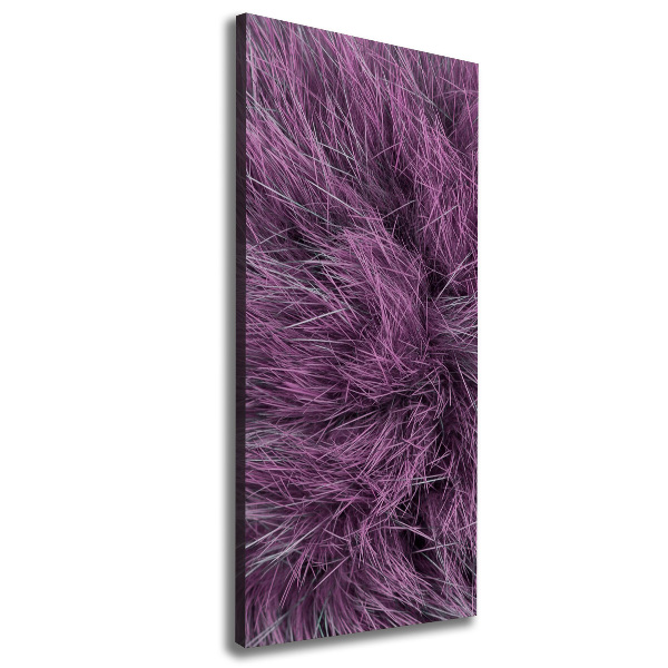 Wall art canvas large Pink fur