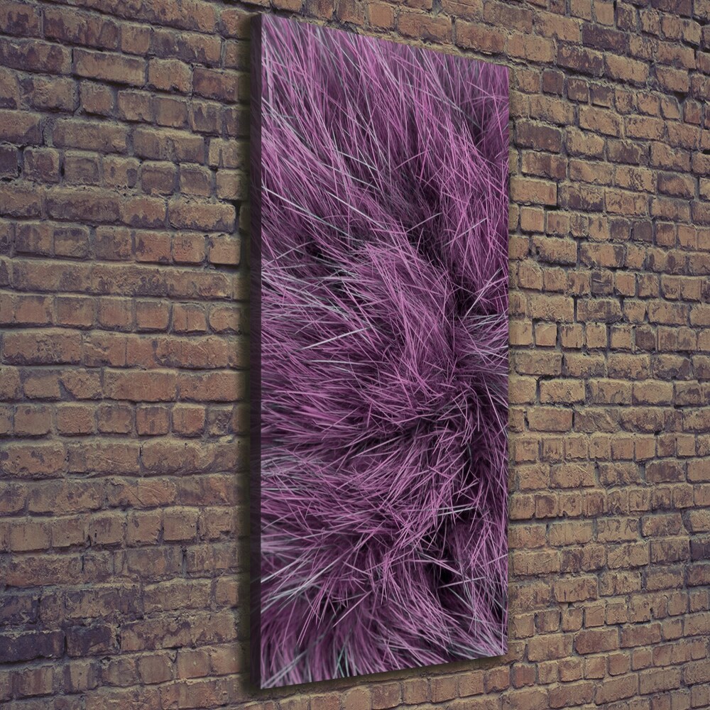 Wall art canvas large Pink fur