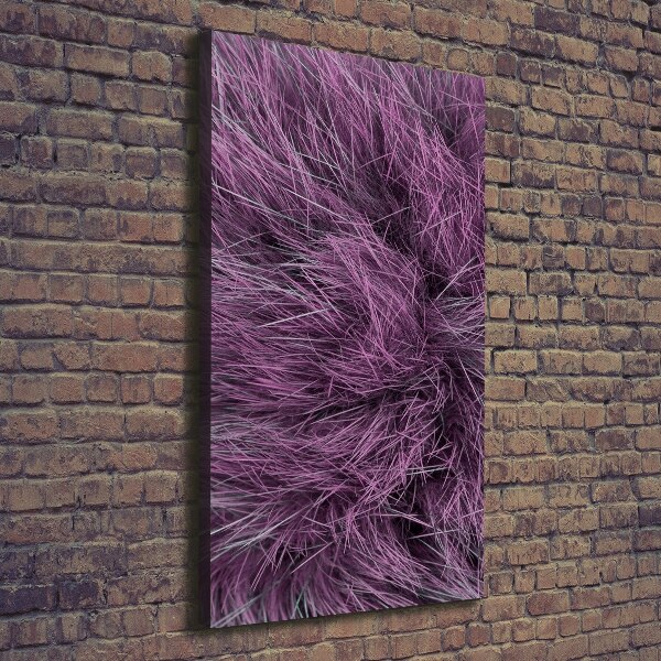 Wall art canvas large Pink fur