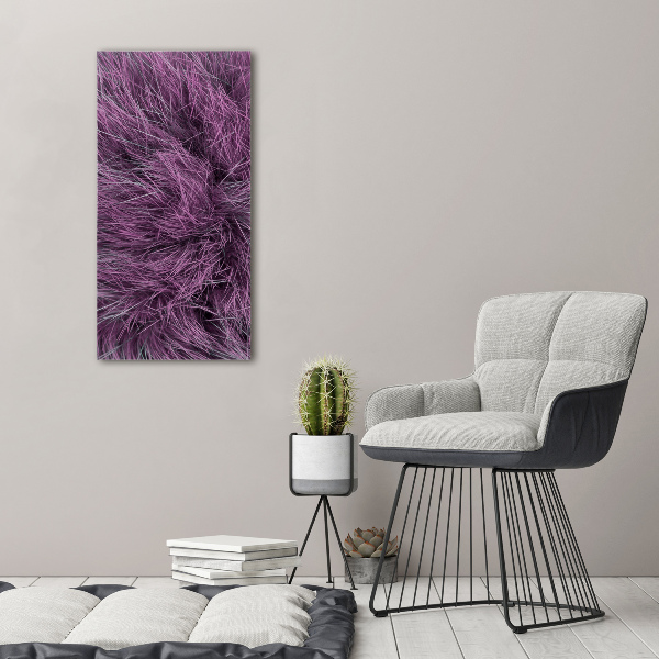 Wall art canvas large Pink fur