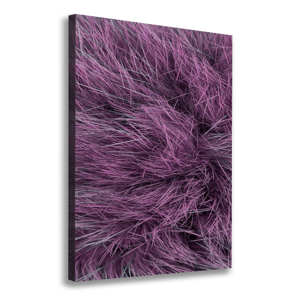 Wall art canvas large Pink fur