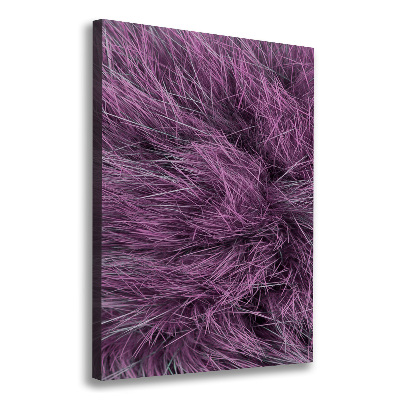 Wall art canvas large Pink fur