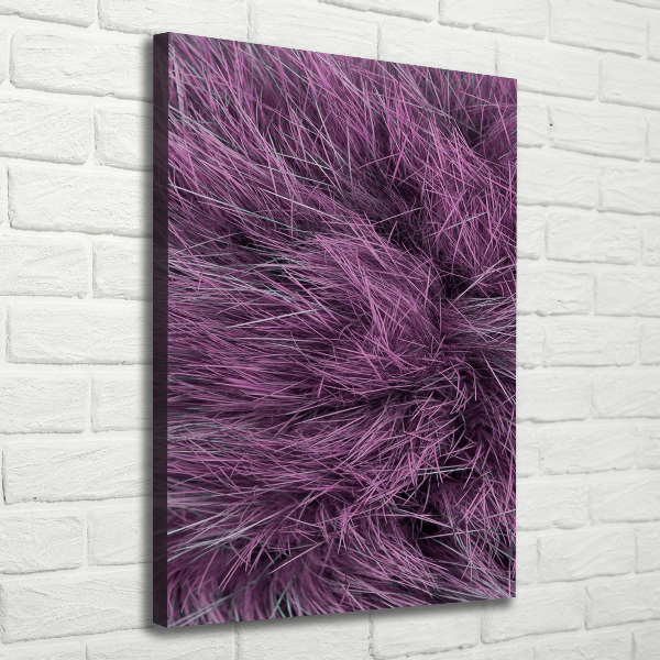 Wall art canvas large Pink fur