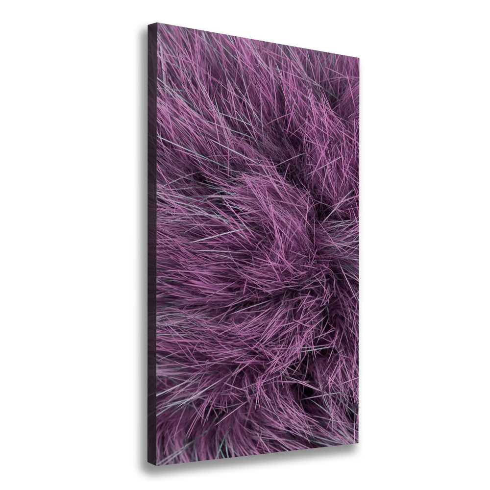 Wall art canvas large Pink fur