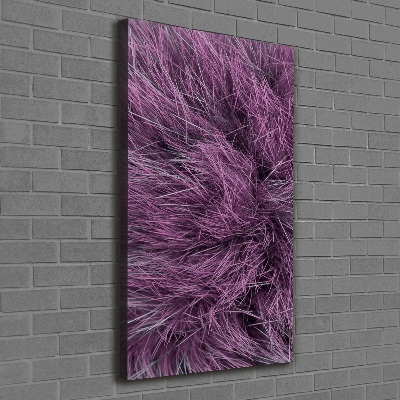 Wall art canvas large Pink fur