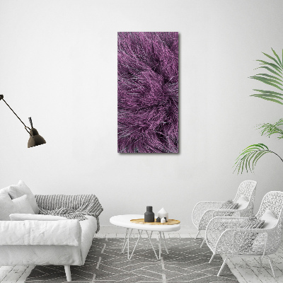 Wall art canvas large Pink fur