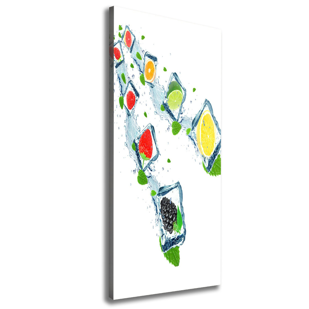 Canvas wall art Fruit and ice