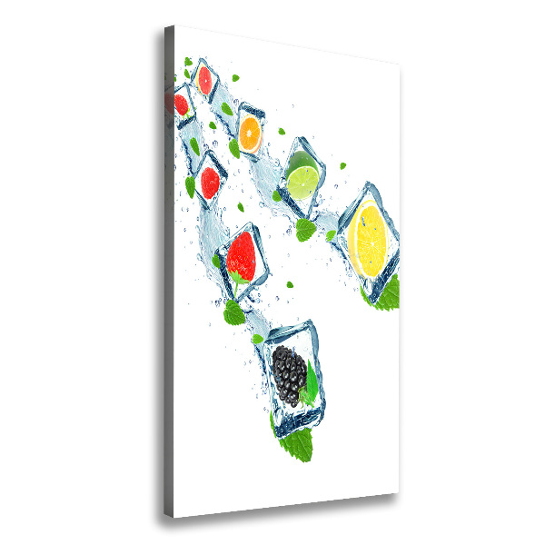 Canvas wall art Fruit and ice