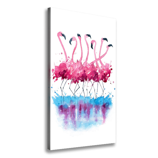 Canvas print Flamingos