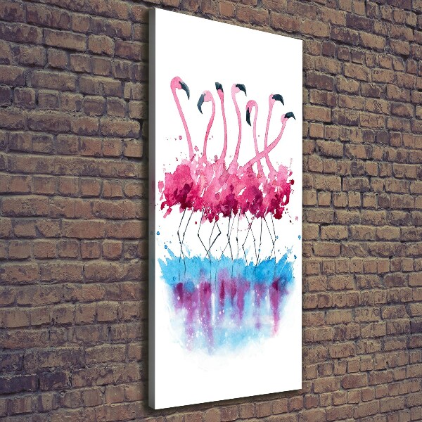 Canvas print Flamingos