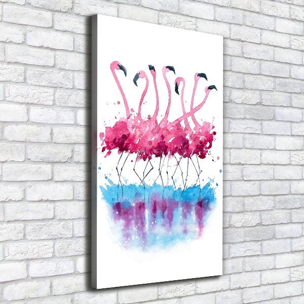 Canvas print Flamingos