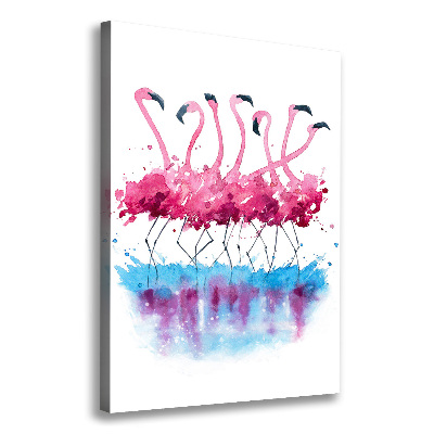 Canvas print Flamingos