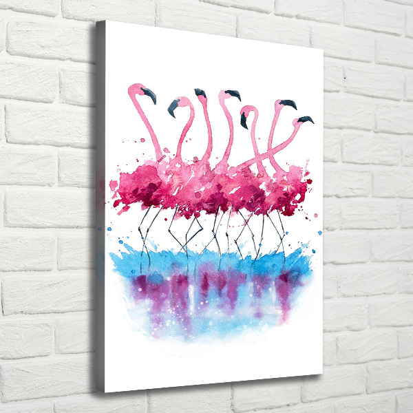 Canvas print Flamingos