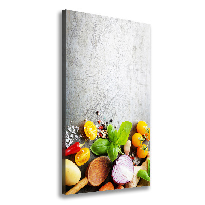 Wall art canvas large Vegetables