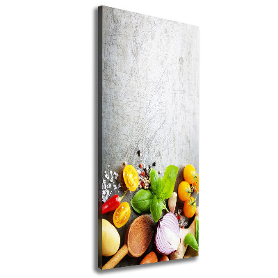 Wall art canvas large Vegetables