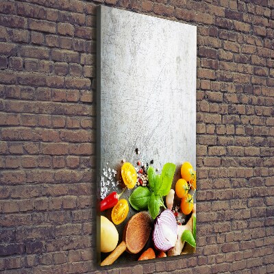 Wall art canvas large Vegetables