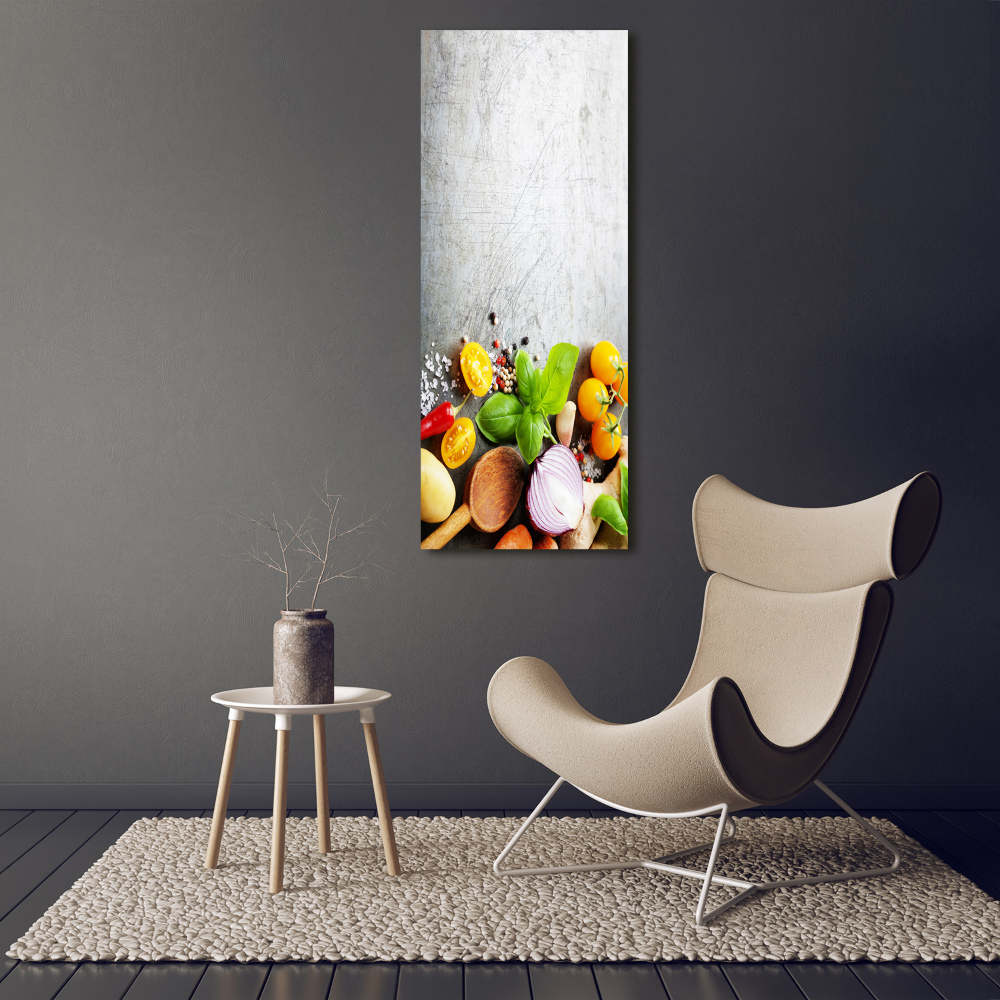 Wall art canvas large Vegetables