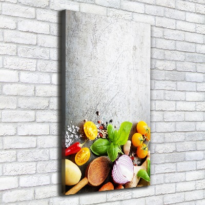 Wall art canvas large Vegetables