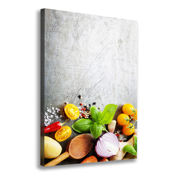 Wall art canvas large Vegetables