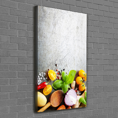 Wall art canvas large Vegetables